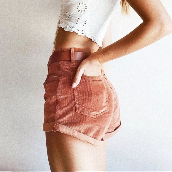 Last Pair 🔥Courderoy High Waist Shorts - Picture 6 of 9